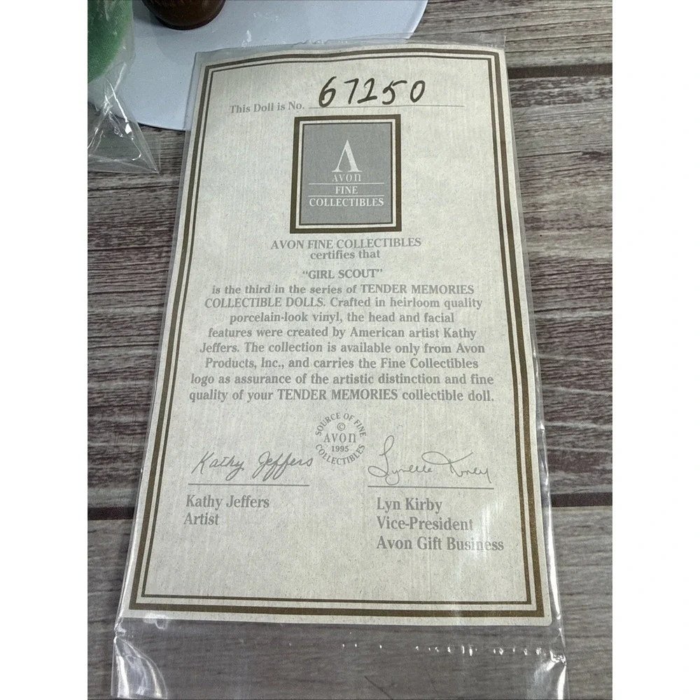 Avon‎ Girl Scout 1995 porcelain Doll 14